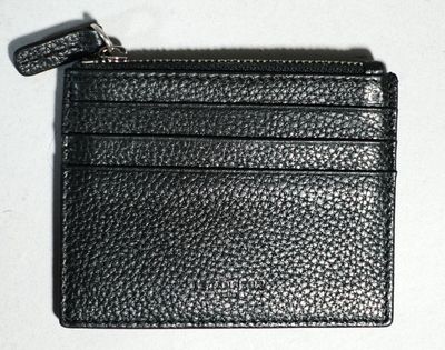 LE TANNEUR Porte carte en cuir noir