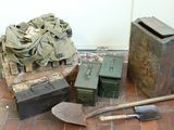 many items that are on the floor next to each other