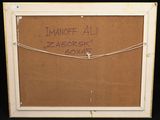 an old picture frame with a message written on it
