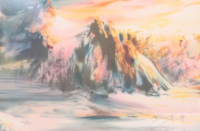 FUJI TSANG (né en 1958). Paysage montagneux.