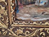 a picture of a painting on the wall of a room