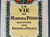 a close up of a book with a picture of a french flag on it