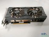 a close up of a video card on a table