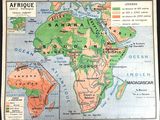 an old map of africa and the middle east with the names of the countries