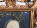 a picture of a painting of a woman with a crown on her head
