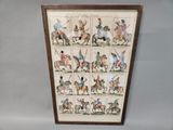 a picture of a picture of a picture of people riding horses