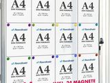 a4 magnetic dry eraser magnets with 4x4 magnets