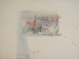 une aquarelle représentant un voilier sur l'eau