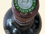 a close up of a bottle of wine with a label on it