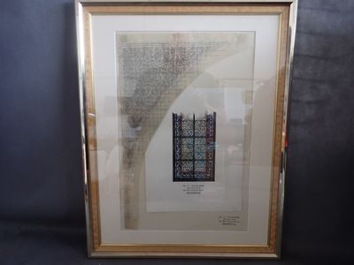 Georges-Louis CLAUDE (1879-1963), études de vitraux, mine de…