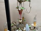 a chandelier that has a lot of lights on it