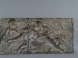 an image of a sculpture of a man and a woman on a horse