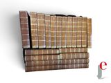 many old books stacked on top of each other