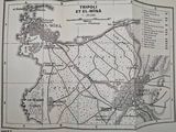 an open book with a map of a town on the inside of it