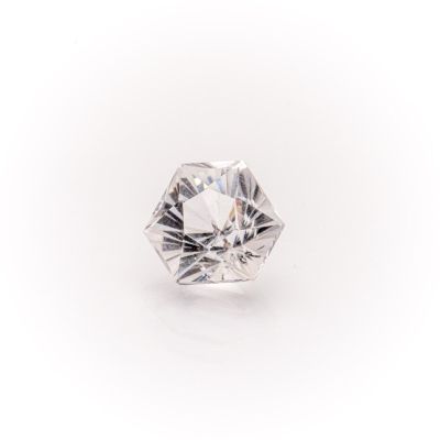 a close up of a diamond on a white background
