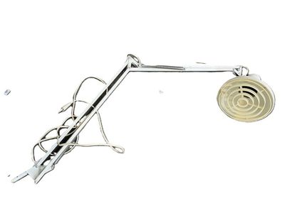 a drawing of a lamp that is on top of a table