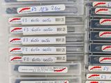 many different types of screws in a plastic box