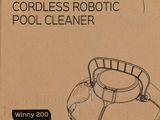 an image of a cardboard box with a picture of a robotic pool cleaner