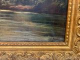 a picture of a painting on the wall of a room