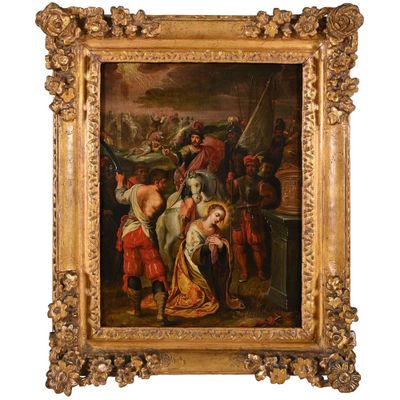 FRANCKEN. (Atelier de). « Le martyre de Sainte-Catherine ». - Photo 1