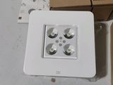 a white light that is sitting on top of a box
