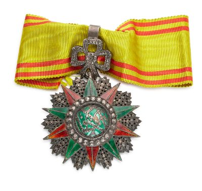 une image d'une médaille entourée d'un ruban sur fond blanc