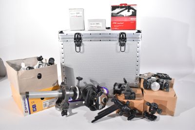 many different types of tools sitting on top of a table