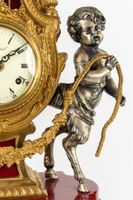 Ensemble de cheminée en trois pièces, composé d’une horloge … (photo 6)