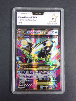 a close up of a card in a plastic case