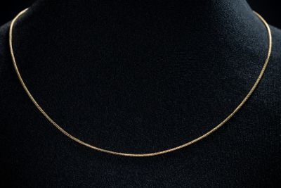 a gold chain necklace on a mannequin mannequin mannequin mannequin mannequin mannequin mannequin mannequin manne