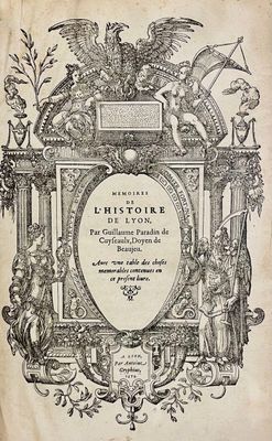 an old book with a picture of a man and woman on it