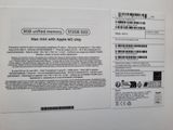 the back of an apple macbook pro with a price tag on it