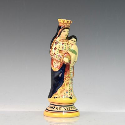 HENRIOT QUIMPER "Vierge à l'enfant"