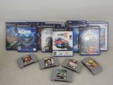 a lot of video games on the table