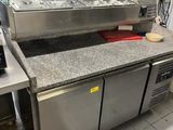 a counter with a counter top and a counter top with a counter top