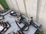 a table with a bunch of tools on top of it