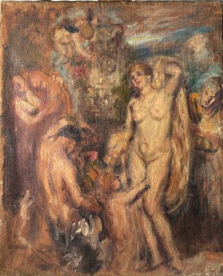 an image of a painting of a man and a woman in a room