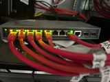 wires connected to a route board with red and yellow wires