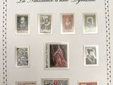 a picture of a picture of a collection of stamps on display