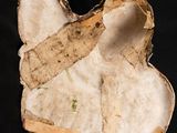 a piece of paper that has been torn open