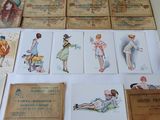 a lot of cards that are on a table