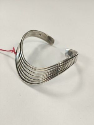 Bracelet jonc en argent. - Photo 1