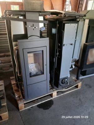 many different types of stoves in a warehouse