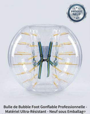 a picture of a bubble ball that is in the shape of a soccer ball