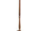 a wooden tripod with a wooden base and a wooden top