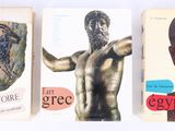 three books on a white background with a picture of a man and a woman
