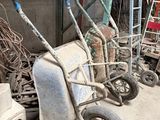 a lot of junk in the garage of a building