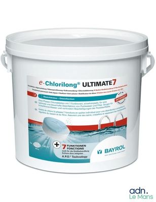 un seau de chlore « Ultimate » pour le traitement de l'eau