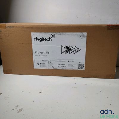a box that has a sign on it that says hygietech
