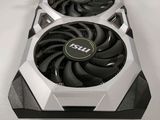 a close up of a graphics card on a white surface